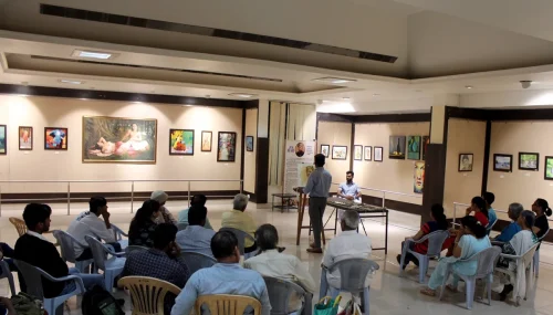 Demonstration - Raja Ravi Verma Art Exhibition 2018