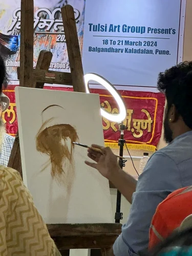 Demonstration - Tulsi Art Foundation Exhibition Pune 2024